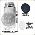 12 Potes de vidro 100ml Alcaparra Art e Lar Artesanatos