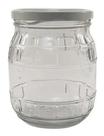 12 Potes Vidro Granada 500ml Tampa De Metal Conserva Ou Doce - GGABC
