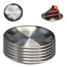 12 Pratos Aço Inox 14cm Premium Resistente Fácil Limpeza 12 Pratos Aço Inox 14cm Premium Resistente Fácil Limpeza