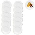 12 Pratos Raso De Vidro Sobremesa Borda Gold Opaline 17,5cm 12 Pratos Raso De Vidro Sobremesa Borda Gold Opaline 17,5cm