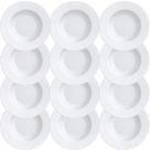 12 Pratos Raso Tramontina Elena em Porcelana Branca 27 cm 96600002