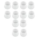 12 Protetores Silicone Cadeira Mesa Cama Redondo Transparente