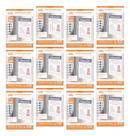 12 Quadro Mural Avisos Display Transparente De Parede A4