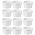 12 Ramekins Brancos 220ml Molheira Sobremesa Petiscos Uno Coza Restaurante Lanchonete