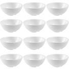 12 Ramekins de Melamina Relevo 90ml Branco Sauce Haus Bowls Pequenos Molhos