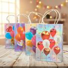 12 Sacola Kraft Estampada Lembrancinha Festa Aniversário Embalagem Presente Papel Personalizada