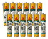 12 Selante Elástico Poliuretano Sikaflex 1a Plus Cinza 300ml