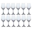 12 Taça Vinho 365ML Cristal para Festas Natal New Year 2023