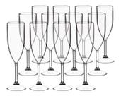 12 Tacas Para Espumante 180ml Acrilico Translucida Festa 12 Tacas Para Espumante 180ml Acrilico Translucida Festa