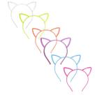 12 tiaras gatinho arquinho colorida festa fantasia infantil