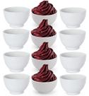 12 Tigela Bowl Oriental Melamina 1000ml Cumbuca Branco