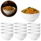 12 Tigelas Bowl em Melamina 1400ml Pote Branco 1,4L