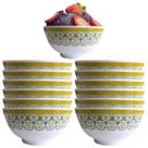 12 Tigelas Bowl em Melamina Oriental 720ml Para Sobremesas