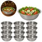 12 Tigelas Bowl Inox Mesa Posta 19cm P/ Restaurante 800ml