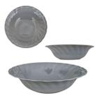 12 Tigelas Bowl Saladeira Pote Em Melamina Cozinha 1,2l