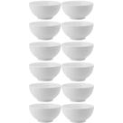 12 Tigelas de Melamina Branca 200ml Restaurante 10,3x5,2cm Bowl Haus Concept Bar Hotéis
