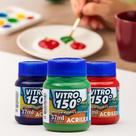 12 Tintas Vitro 150 de 37ml Acrilex para Vidro e Porcelana - Kit com 12UN