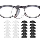 12 Un Plaqueta Adesiva Almofada Nariz Armação Óculos acetato metal cola 3m universal silicone apoio nasal reposição peça grau sol solar lente