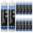 12 Und Adesivo Selante Cola Poliuretano Pu Preto Kala 400gr
