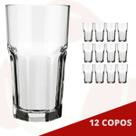 12 UNI Copo Bristol 340ML Nadir Café Água Suco Long Drink