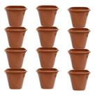 12 Vasos Plástico 900ml Terracota Decoração Elegante para Jardim e Casas Mudas Plantas 12 Vasos Plástico 900ml Terracota Decoração Elegante para Jardim e Casas Mudas Plantas