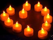12 Velas Eletrônicas Led Amarelas Lindas Decorativas, Festa, Casamento, Decoração + 36 Baterias 12 Velas Eletrônicas Led Amarelas Lindas Decorativas, Festa, Casamento, Decoração + 36 Baterias