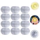 12 Velas Led Transparente Luz para Decoração 6cm