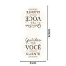 120 Adesivos Lacre Fecha Sacola 3x6cm Gratidão por Ser Nosso Cliente Embalagem Charmosa 120 Adesivos Lacre Fecha Sacola 3x6cm Gratidão por Ser Nosso Cliente Embalagem Charmosa