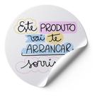 120 Etiquetas Adesivas Redondas Selo Este Produto Vai Te Arrancar Sorrisos Impressão De Alta Qualidade Modelo 270