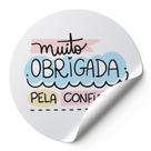 120 Etiquetas Redondas Adesivas Auto Colante Muito Obrigada Pela Confiança Fundo Rosa Corações Modelo AD51 120 Etiquetas Redondas Adesivas Auto Colante Muito Obrigada Pela Confiança Fundo Rosa Corações Modelo AD51