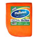 120 Peças Flanela Limpeza Laranja 28x28 Cm Atacado Flanela