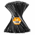 1200 Abraçadeiras de Nylon Pretas RAZCC (30cm) - Resistentes