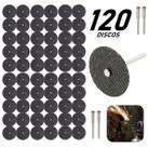 120x Disco Reforçado 32mm De Cortar P/ Micro Retifica Dremel
