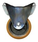 (12pçs) Rodizio Alumínio C/ Pu 3pol. Base Fixo 150kg Roda