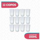 12Un Copos Arizona Baixo Transparente 200ML Vidro Resistente