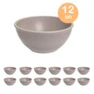 12un TIGELA 500ml BOWL CUMBUCA VASILHA SOPA CALDO CINZA