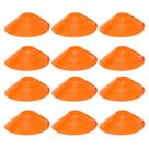 12x Chapéu Chines Cone 19cm Mini Treino Esporte Funcional LARANJA