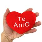 12x Chaveiro Pelúcia Coração Te Amo Namorado Dia das Mães Lembrancinha