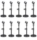 12x Suporte Pedestal Estante Mesa Base Tripé P/ Microfones