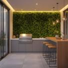 13 Quadros Verdes Painéis Rico em Folhagens e Cores Vibrantes Para Jardins Verticais Internos