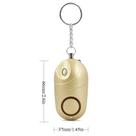 130db alarme de autodefesa Keychain com lanterna elétrica conduzida emergência