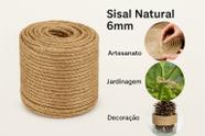 134M Rolo Sisal 6 mm para Arranhadores Artesanatos e Decoração em Geral
