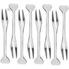 14 Mini Garfinho Talher Petisco Aperitivo Fondue Buffet Inox