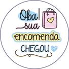 140 etiquetas adesivas OBA SUA ENCOMENDA CHEGOU - 3,5X3,5cm 140 etiquetas adesivas OBA SUA ENCOMENDA CHEGOU - 3,5X3,5cm