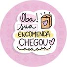 140 Etiquetas Adesivas 'OBA SUA ENCOMENDA CHEGOU' - 3,5x3,5cm 140 Etiquetas Adesivas 'OBA SUA ENCOMENDA CHEGOU' - 3,5x3,5cm