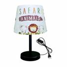 1468-prt-abajur luminaria infantil 15x20 safari ruivo
