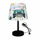 1488-prt-abajur luminaria infantil 15x20 safari rei leao
