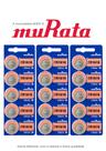 15 Baterias Murata CR1616 DL1616 ECR1616 Célula de Moeda de Lítio de 3V 15 Baterias Murata CR1616 DL1616 ECR1616 Célula de Moeda de Lítio de 3V