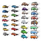 15 Chaveiros Sortidos Modelos De Carro Antigo Em Mdf 3d