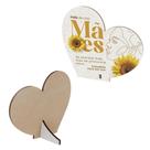 15 Coração MDF Lembrança Carinhosa Dia das Mães